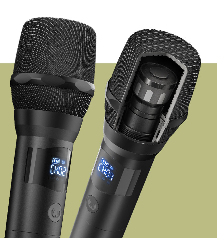 Fresh 'n Rebel - Wireless Microphone Set - Excellent voice pick-up