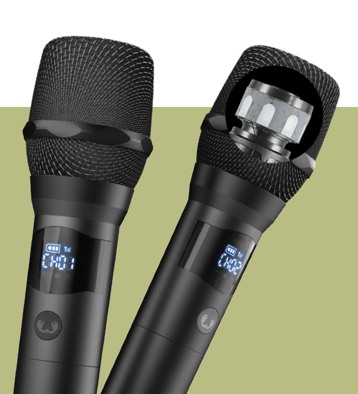Fresh 'n Rebel - Wireless Microphone Set - Excellent voice pick-up