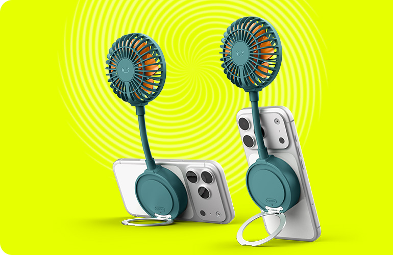 Magnetic Fan with built-in stand - Fresh 'n Rebel
