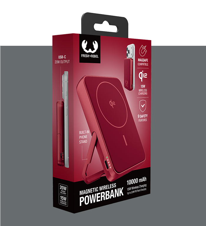 Fresh 'n Rebel - Wireless Magnetic Powerbank - Packaging