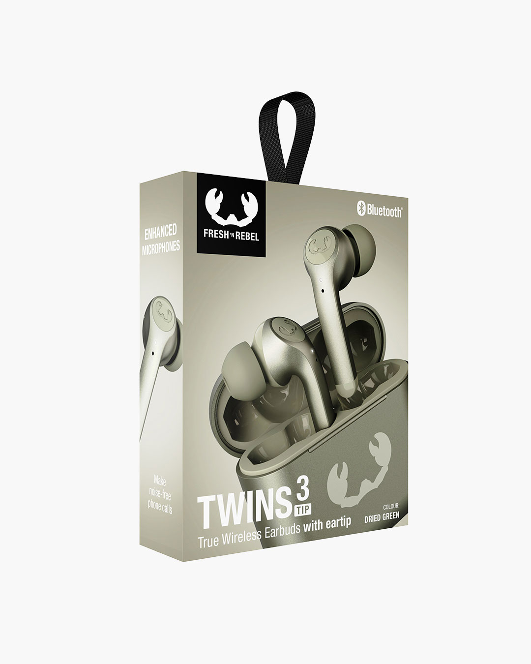 Fresh 'n Rebel - Twins 3 - True Wireless In-ear headphones with ear tip - Dried Green