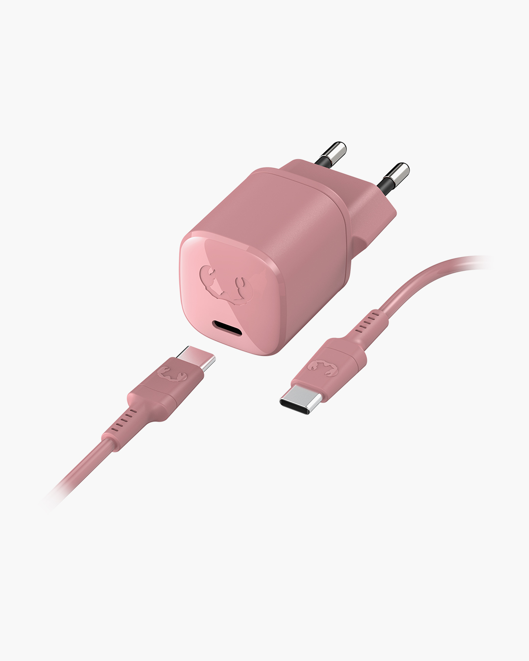 Fresh 'n Rebel - USB-C Mini Charger 18W + USB-C Cable 1,5m - Dusty Pink
