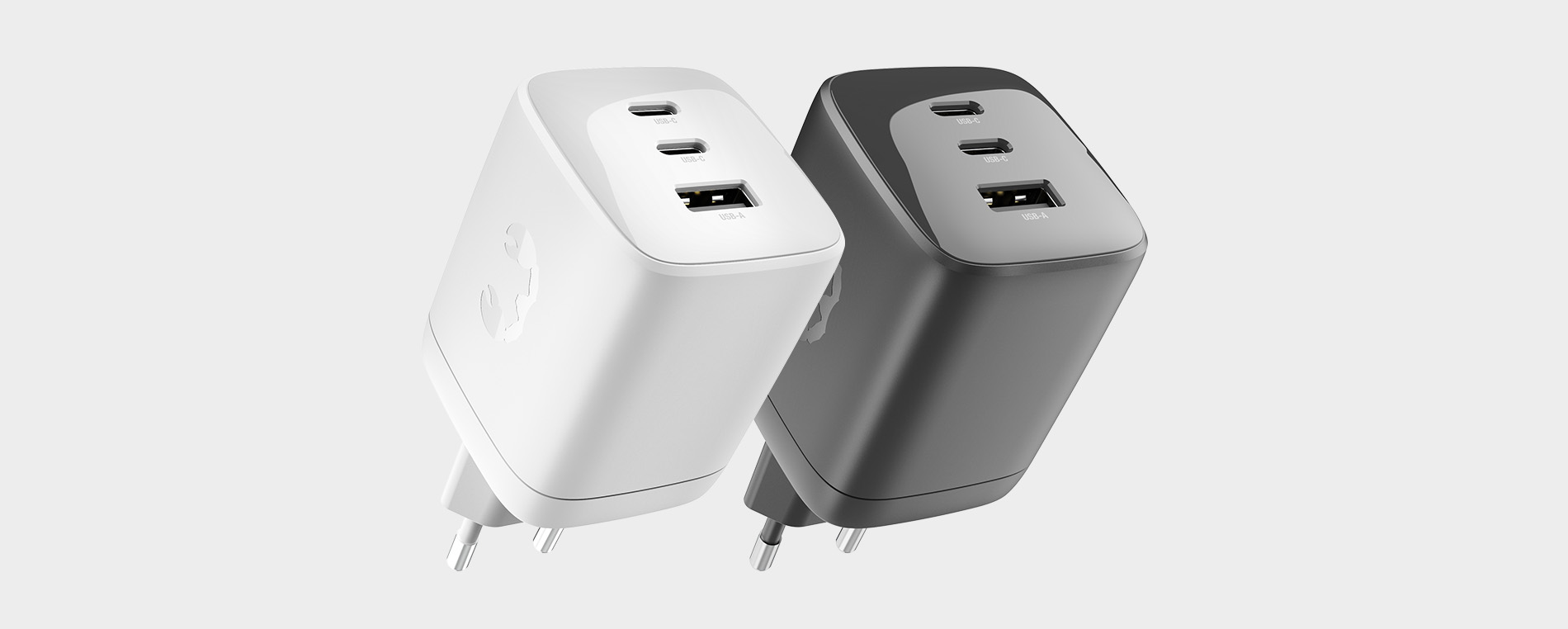 100W Gan3 Charger (USB-A + 2x USB-C PD) - Colours