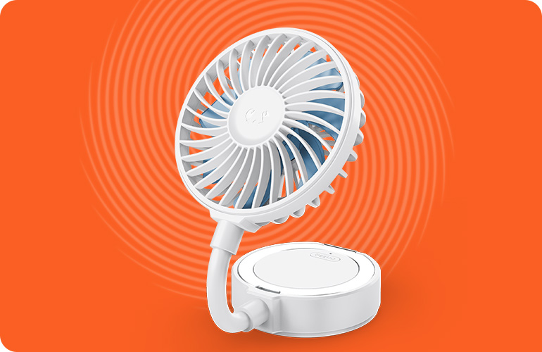 Magnetic Fan with built-in stand - Fresh 'n Rebel
