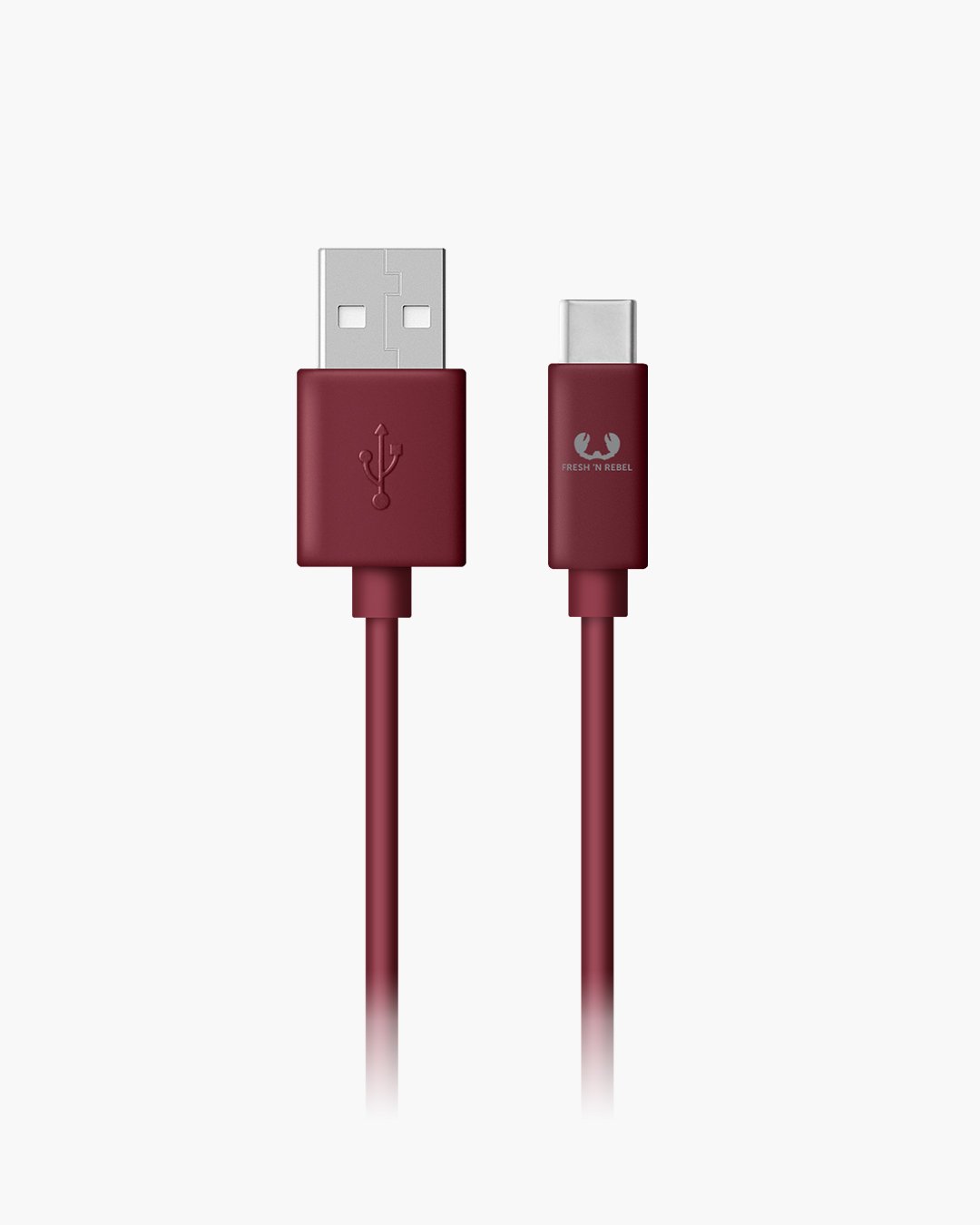 Fresh 'n Rebel - USB to USB-C cable 0,2m - Ruby Red