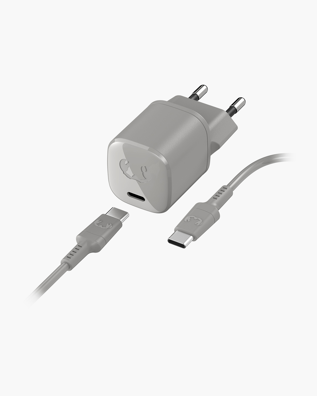 Fresh 'n Rebel - USB-C Mini Charger 18W + USB-C Cable 1,5m - Ice Grey