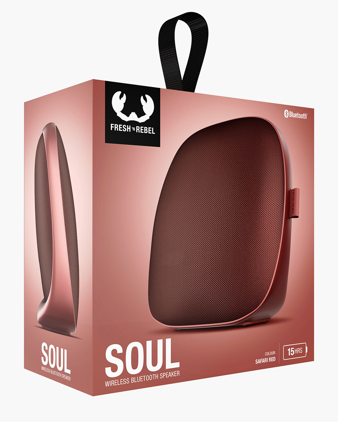 Fresh 'n Rebel - Soul - Wireless Bluetooth home speaker - Safari Red