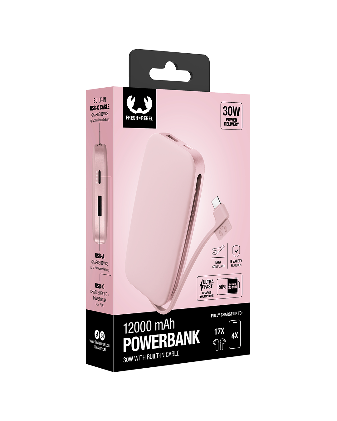 30W Powerbank 12.000 mAh