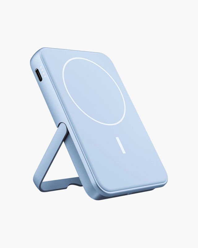FRESH N REBEL Magnetic Wireless Powerbank 5000 mAh Vivid Blue | Kabellose MagSafe Batterie