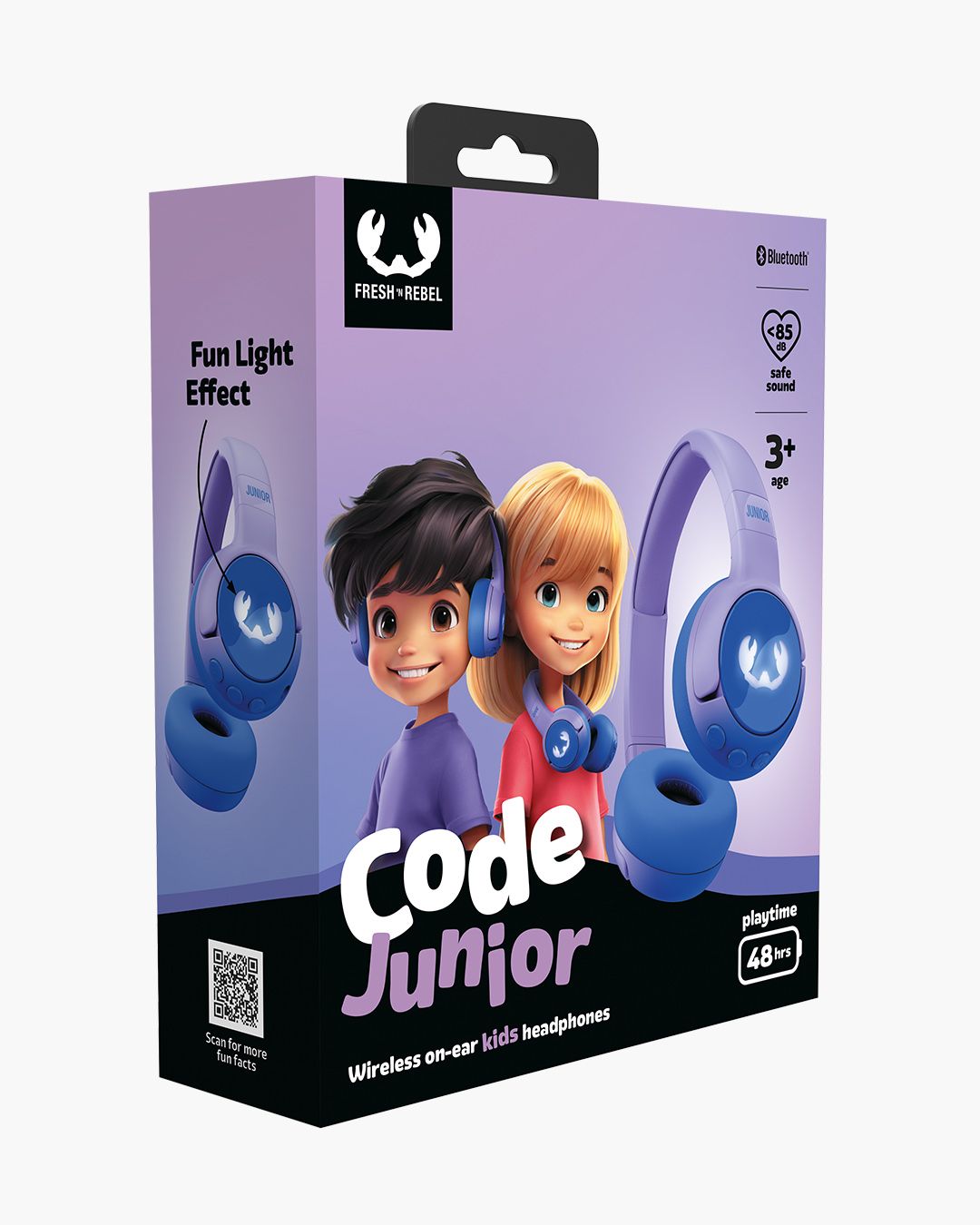 Code Junior on-ear kids headphones - Groovy Galaxy | Fresh