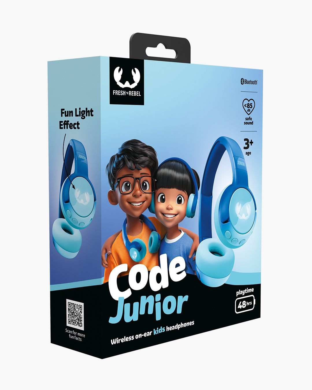 Code Junior on-ear kids headphones - Wavey Water | Fresh 'n